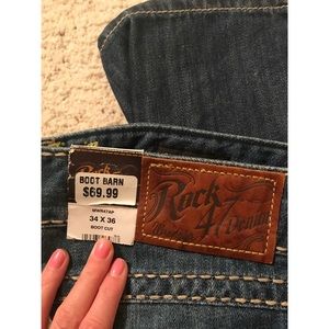 Rock 47 Denim Wrangler Boot Cut Jeans